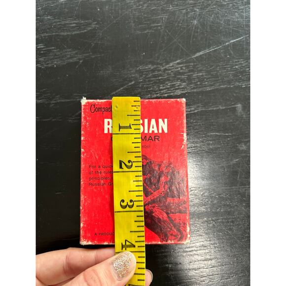 Vtg Cards 1960s- Compact Facts- Russian Grammar- Henry M. Nebel- Vis-ed red box - Picture 6 of 6